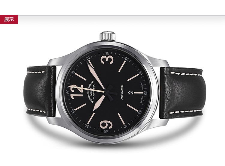 德国品牌：格拉苏蒂·莫勒 Muehle·Glashuette-Sporty Instrument Watches 运动系列 M1-40-33/1-LB 机械男表